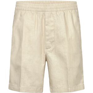 Calvin Straight Linen 7" Pull On Short S Cream S Calvin Straight Linen 7" Pull On Short S Cream S