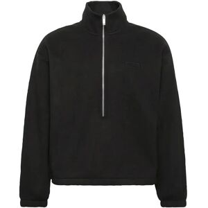 Calvin Polar Fleece Rib Mock Neck Qtr Z M Black M Calvin Polar Fleece Rib Mock Neck Qtr Z M Black M