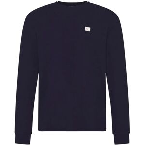 Calvin Ls Waffle Badge Crewnk Tee S Navy S Calvin Ls Waffle Badge Crewnk Tee S Navy S