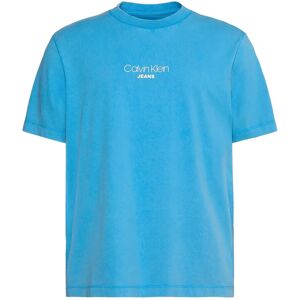 Calvin Ss 20S Acid Wash Graphic Crewnk S Blue S Calvin Ss 20S Acid Wash Graphic Crewnk S Blue S