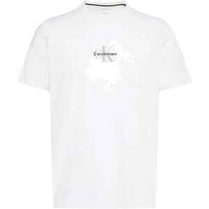 Calvin Ss 30S Micro Monologo Tee S White S Calvin Ss 30S Micro Monologo Tee S White S