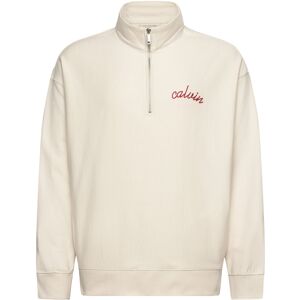 Calvin Premium Terry Chain Stitch Qtr Z M White M Calvin Premium Terry Chain Stitch Qtr Z M White M