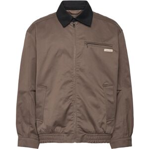 Calvin A- Ls Cotton Fz Blouson Jacket M Brown M Calvin A- Ls Cotton Fz Blouson Jacket M Brown M