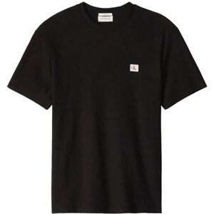 Calvin Ss Waffle Badge Crewnk Tee M Black M Calvin Ss Waffle Badge Crewnk Tee M Black M