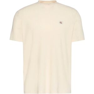 Calvin Ss Waffle Badge Crewnk Tee M Cream M Calvin Ss Waffle Badge Crewnk Tee M Cream M