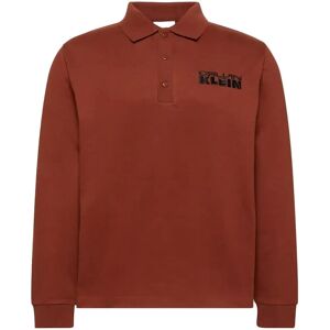 Calvin Ls Sueded Heavy Jersey Polo S Brown S Calvin Ls Sueded Heavy Jersey Polo S Brown S