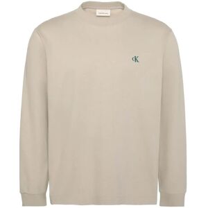 Calvin Ls Easy Monogram Tee M Beige M Calvin Ls Easy Monogram Tee M Beige M