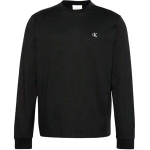 Calvin Ls Easy Monogram Tee M Black M Calvin Ls Easy Monogram Tee M Black M