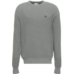Calvin Ls Ez Cotton Waffle Crwnk Swtr 9 M Grey M Calvin Ls Ez Cotton Waffle Crwnk Swtr 9 M Grey M