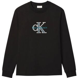 Calvin Ls 16S Jersey Tri-Color Monologo S Black S Calvin Ls 16S Jersey Tri-Color Monologo S Black S