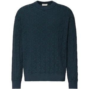 Calvin Ls Easy Aop Cotton Crewnk Sweate L Navy L Calvin Ls Easy Aop Cotton Crewnk Sweate L Navy L