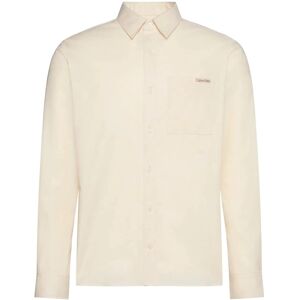 Calvin Ls Chambray Classic Shirt M Cream M Calvin Ls Chambray Classic Shirt M Cream M