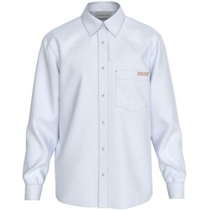 Calvin Ls Solid Casual Linen Classic Sh S Blue S Calvin Ls Solid Casual Linen Classic Sh S Blue S