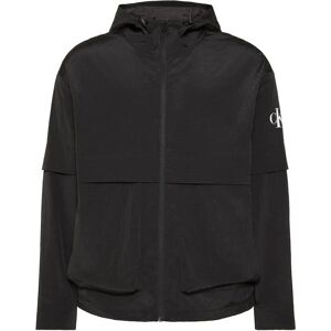 Calvin Ls Ripstop Hooded Flange Windbre L Black L Calvin Ls Ripstop Hooded Flange Windbre L Black L