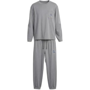 Calvin Monogram L/S Jogger Set S Grey S Calvin Monogram L/S Jogger Set S Grey S