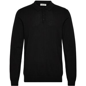 Casual Friday Cfosvald Fine Knitted Polo Knit XXL Black XXL Casual Friday Cfosvald Fine Knitted Polo Knit XXL Black XXL