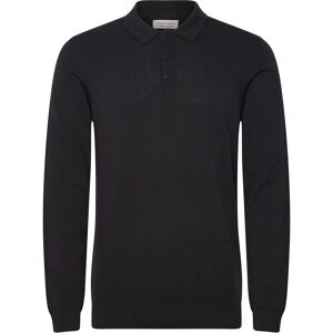 Casual Friday Cfosvald Fine Knitted Polo Knit XL Black XL Casual Friday Cfosvald Fine Knitted Polo Knit XL Black XL