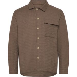 Casual Friday Cfmatt Structured Overshirt S Brown S Casual Friday Cfmatt Structured Overshirt S Brown S