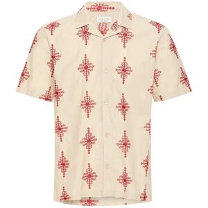 Casual Friday Cfleopold Ss Embroidered Shirt L Beige L Casual Friday Cfleopold Ss Embroidered Shirt L Beige L