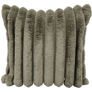 Ceannis C/C 50X50 Fake Fur Stripe Grey 50X50CM Green 50X50CM Ceannis C/C 50X50 Fake Fur Stripe Grey 50X50CM Green 50X50CM
