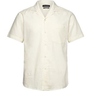 Clean Cut Copenhagen Bowling Cotton Linen Shirt S/S L Cream L Clean Cut Copenhagen Bowling Cotton Linen Shirt S/S L Cream L