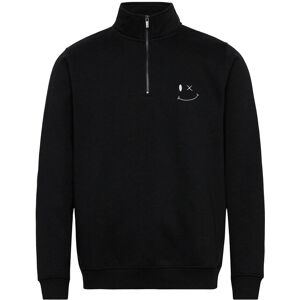Clean Cut Copenhagen Patrick Half-Zip Sweatshirt M Black M Clean Cut Copenhagen Patrick Half-Zip Sweatshirt M Black M