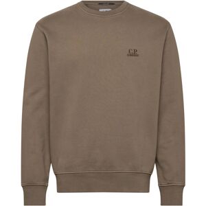 C.P. Company Logo Embroidered Crewneck Sweatshirt S Brown S C.P. Company Logo Embroidered Crewneck Sweatshirt S Brown S