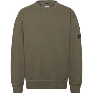 C.P. Company Logo Embroidered Crewneck Sweatshirt XXXL Khaki XXXL C.P. Company Logo Embroidered Crewneck Sweatshirt XXXL Khaki XXXL