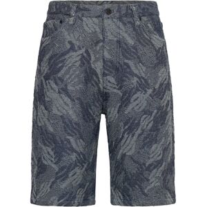 Daily Paper Camo Monogram Jeans Shorts M Blue M Daily Paper Camo Monogram Jeans Shorts M Blue M