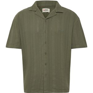 Pro-Ject Dp Textured Cuban Shirt S Khaki S Pro-Ject Dp Textured Cuban Shirt S Khaki S