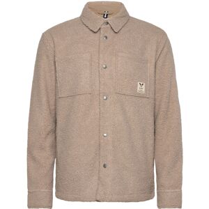 Fat Moose Ace Boucle Overshirt S Beige S Fat Moose Ace Boucle Overshirt S Beige S