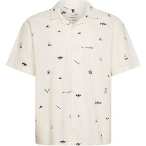 Fat Moose Icon Cotton/Linen S/S Shirt XXXL Cream XXXL Fat Moose Icon Cotton/Linen S/S Shirt XXXL Cream XXXL