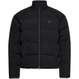 Fred Perry Raglan Sleeve Padded Jacket XL Black XL Fred Perry Raglan Sleeve Padded Jacket XL Black XL