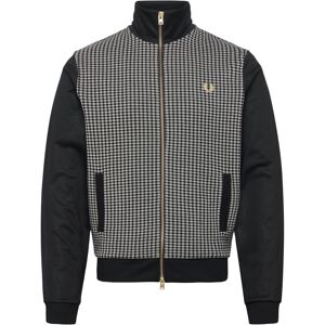 Fred Perry Knitted Front Trk Jkt XS Black XS Fred Perry Knitted Front Trk Jkt XS Black XS
