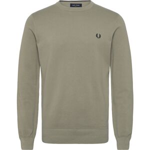 Fred Perry Pique Stitch Jumper L Khaki L Fred Perry Pique Stitch Jumper L Khaki L