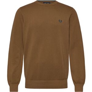 Fred Perry Pique Stitch Jumper S Brown S Fred Perry Pique Stitch Jumper S Brown S