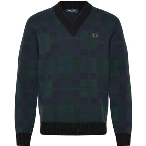 Fred Perry Black Watch Tartan Jmpr S Black S Fred Perry Black Watch Tartan Jmpr S Black S