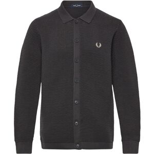 Fred Perry Pointelle Button T Crdgn S Grey S Fred Perry Pointelle Button T Crdgn S Grey S