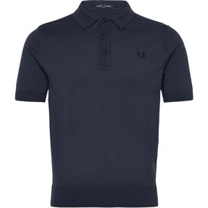 Fred Perry Cotton Knitted Shirt L Navy L Fred Perry Cotton Knitted Shirt L Navy L