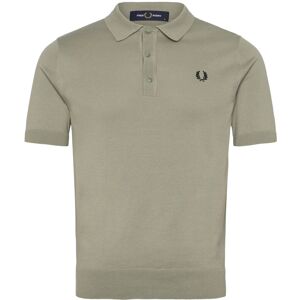 Fred Perry Cotton Knitted Shirt M Khaki M Fred Perry Cotton Knitted Shirt M Khaki M