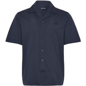 Fred Perry Compress Mesh Revere Collar Sh M Navy M Fred Perry Compress Mesh Revere Collar Sh M Navy M