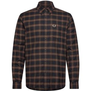Fred Perry Brushed Twill Tartan Shirt XL Brown XL Fred Perry Brushed Twill Tartan Shirt XL Brown XL