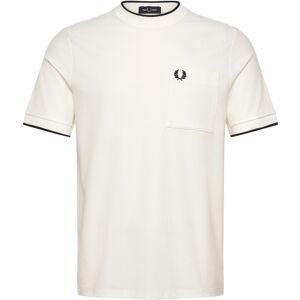 Fred Perry Pocket Detail Pique T-Shirt M White M Fred Perry Pocket Detail Pique T-Shirt M White M