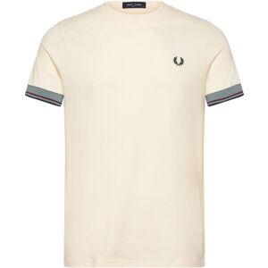 Fred Perry Twin Tipped Cuff T-Shirt L Cream L Fred Perry Twin Tipped Cuff T-Shirt L Cream L