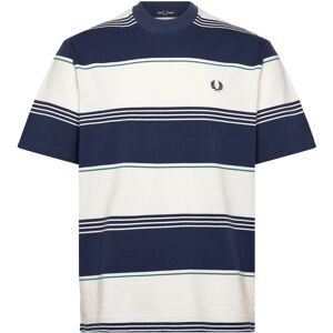 Fred Perry Heavyweight Striped Tee M Navy M Fred Perry Heavyweight Striped Tee M Navy M