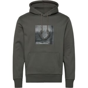 Fred Perry Box Graphic Hooded Sweatsh S Grey S Fred Perry Box Graphic Hooded Sweatsh S Grey S