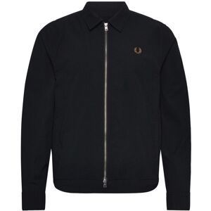 Fred Perry Seersucker Zip Overshirt L Black L Fred Perry Seersucker Zip Overshirt L Black L