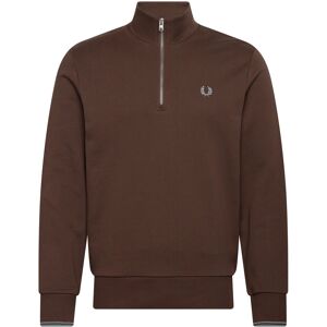 Fred Perry Half Zip Sweatshirt L Brown L Fred Perry Half Zip Sweatshirt L Brown L