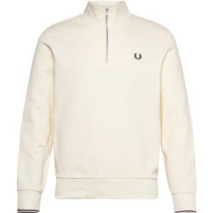 Fred Perry Half Zip Sweatshirt S Cream S Fred Perry Half Zip Sweatshirt S Cream S