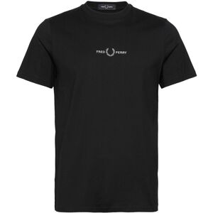 Fred Perry Embroidered T-Shirt S Black S Fred Perry Embroidered T-Shirt S Black S
